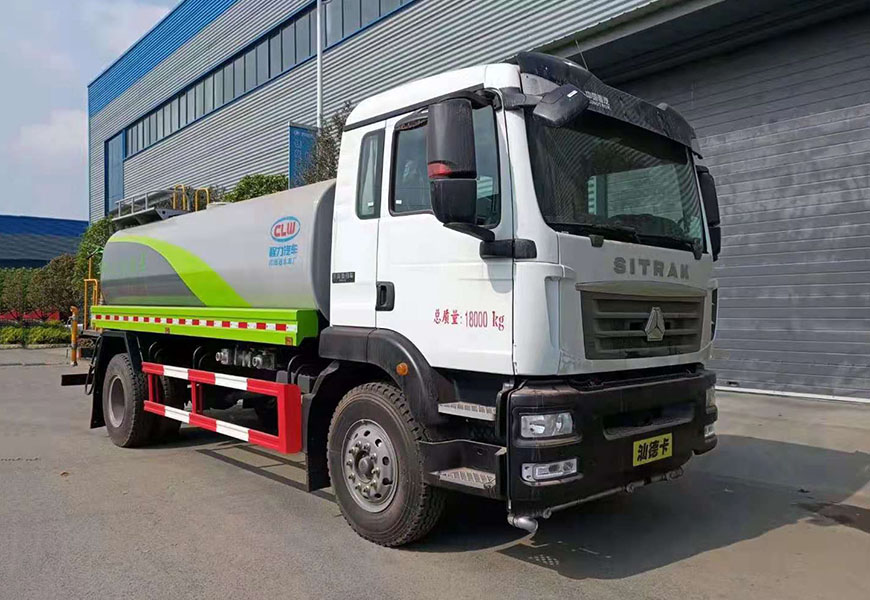 重汽汕德卡單橋灑水車